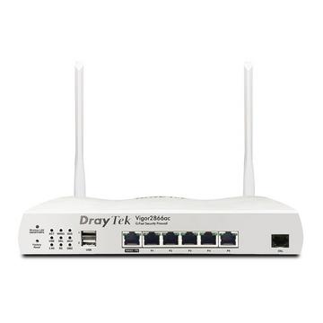 Vigor 2866AX: Gfast Modem-Firewall router wireless Gigabit Ethernet Dual-band (2.4 GHz/5 GHz) Grigio