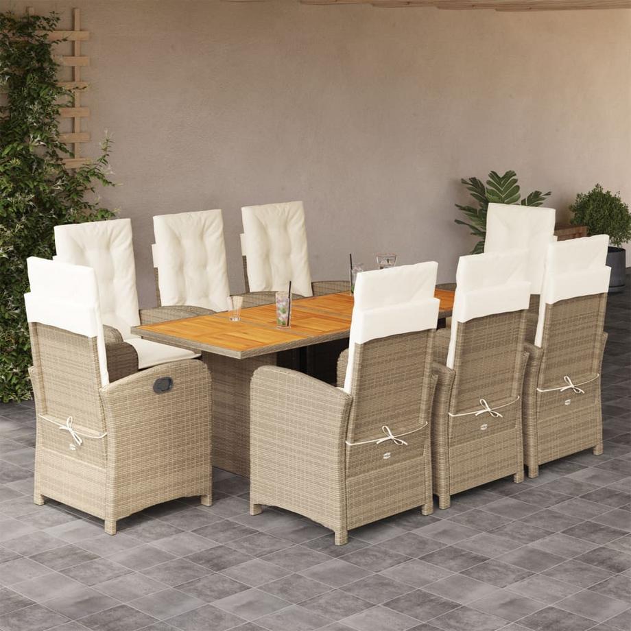 VidaXL Garten essgruppe poly-rattan  