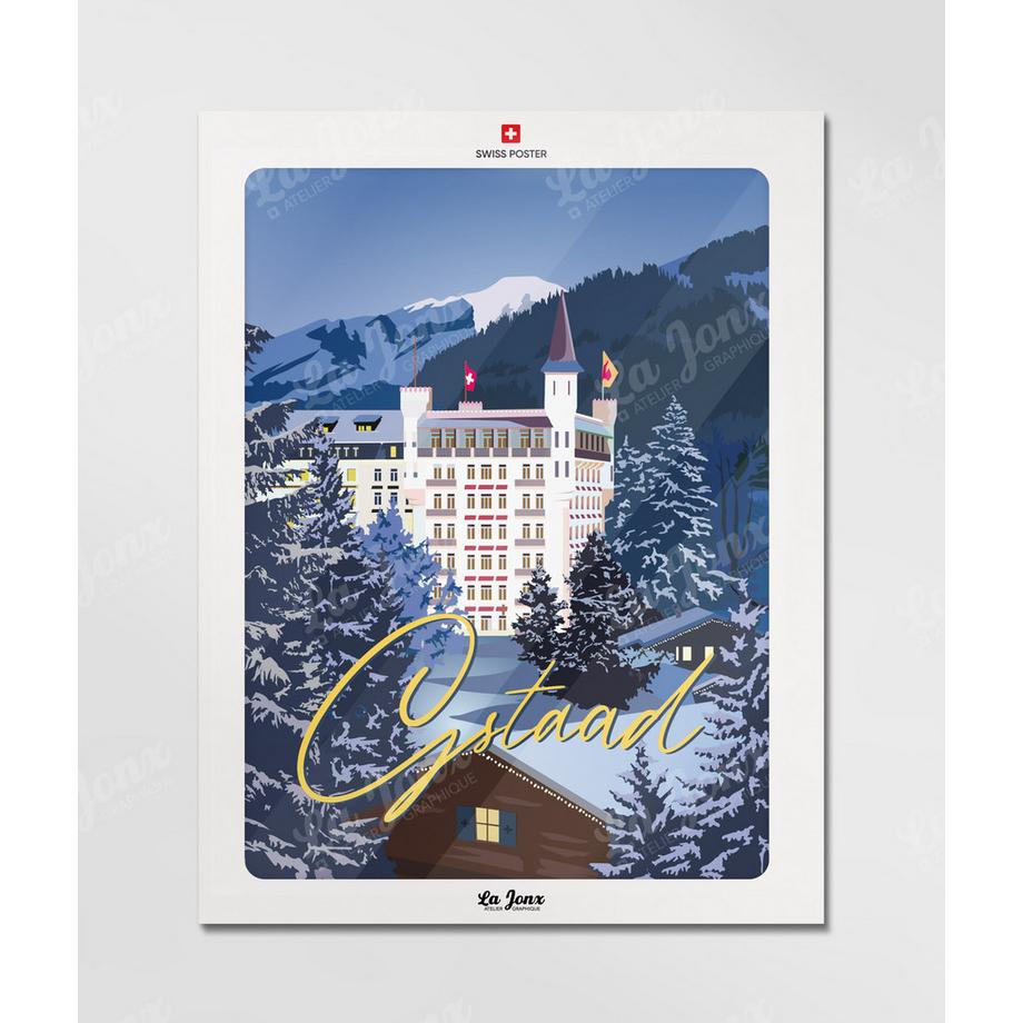 La-Jonx Poster Gstaad by Night  