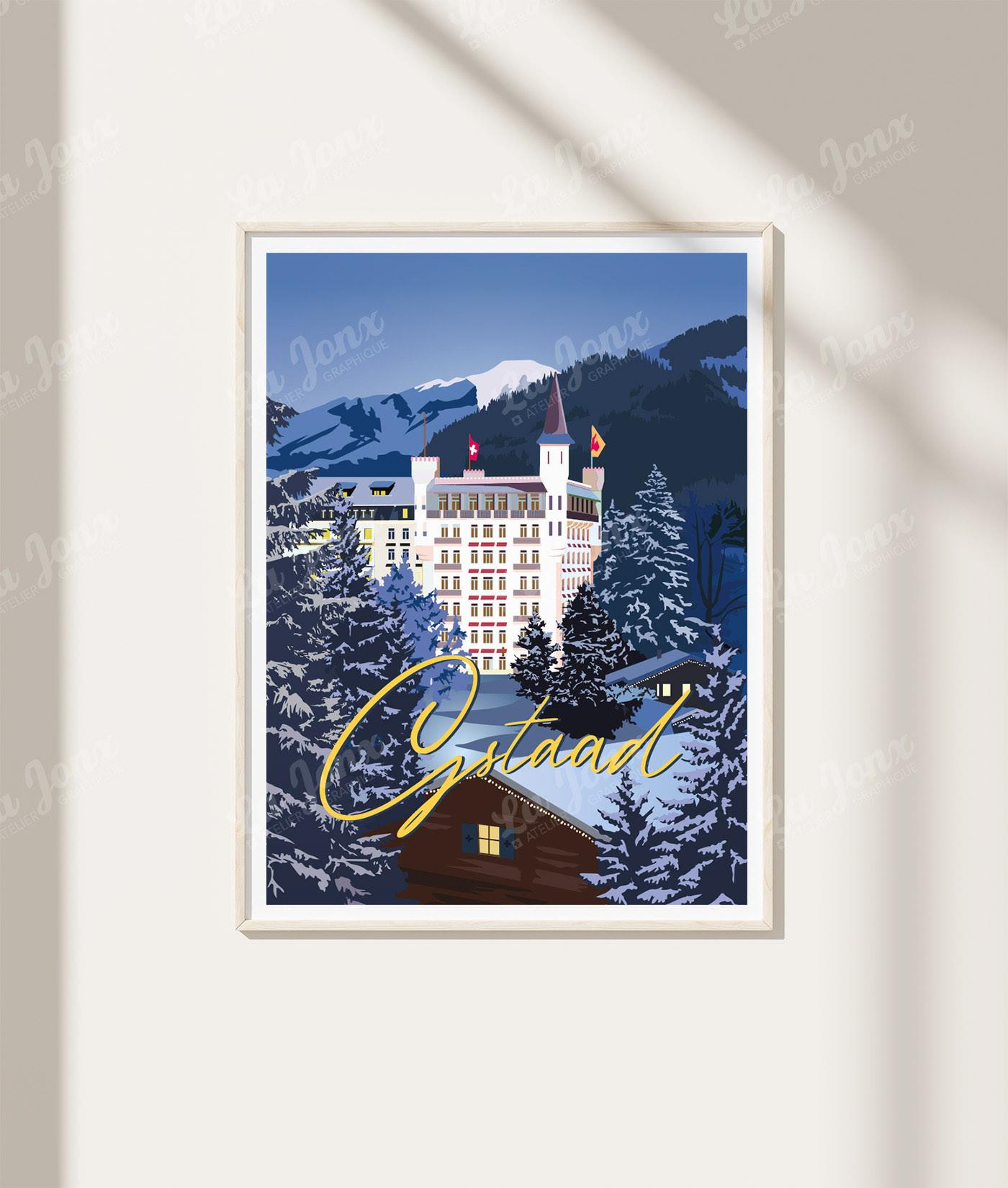 La-Jonx Poster Gstaad by Night  