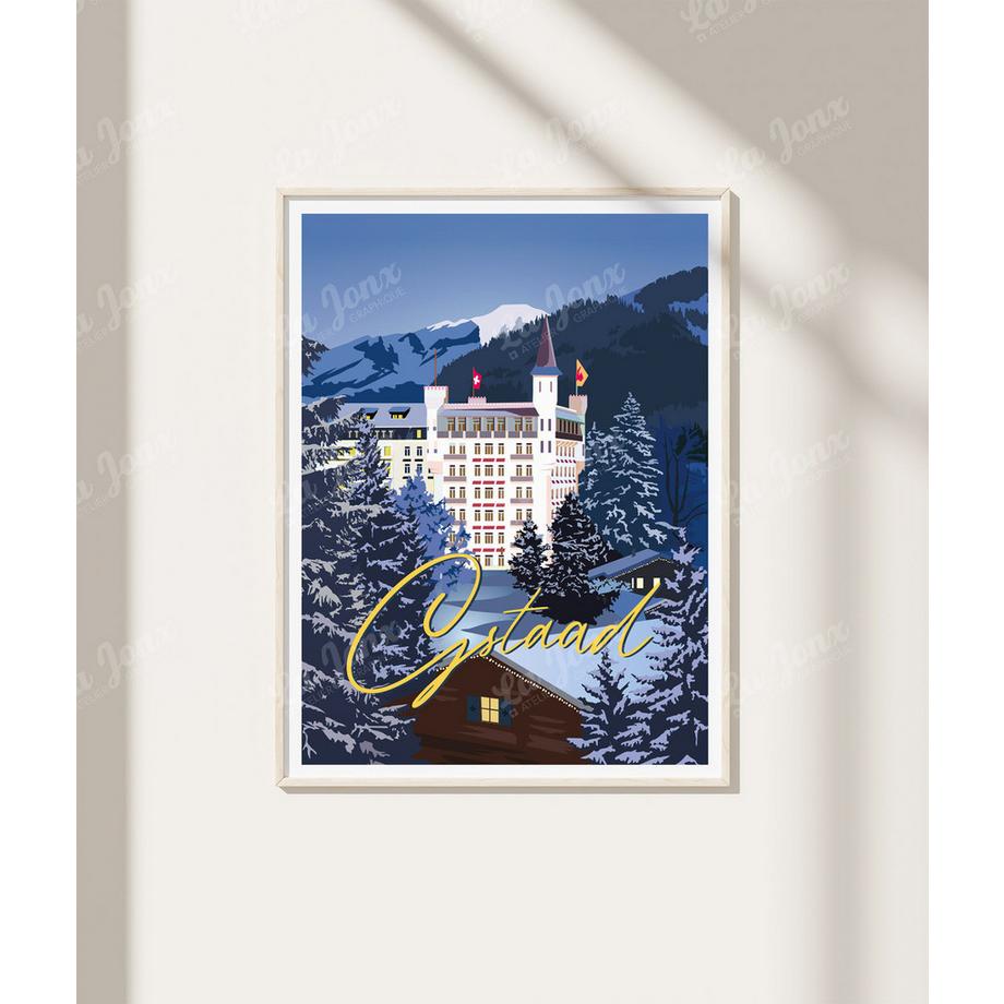 La-Jonx Poster Gstaad by Night  