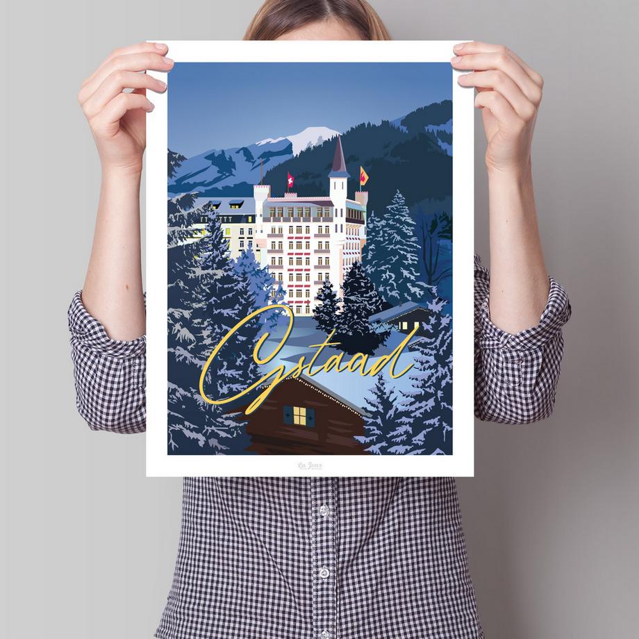 La-Jonx Poster Gstaad by Night  