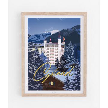 Poster Gstaad by Night