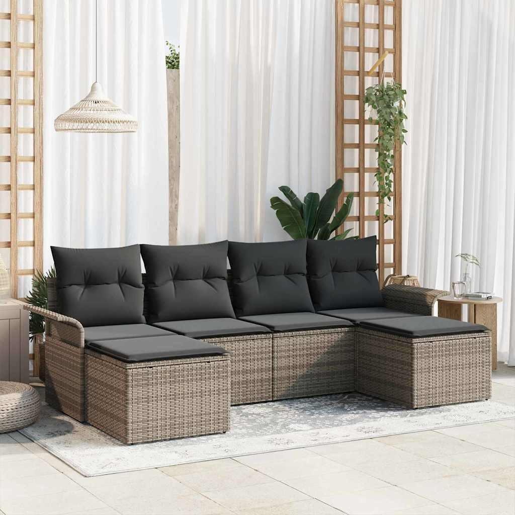 VidaXL Garten-sofa poly-rattan  
