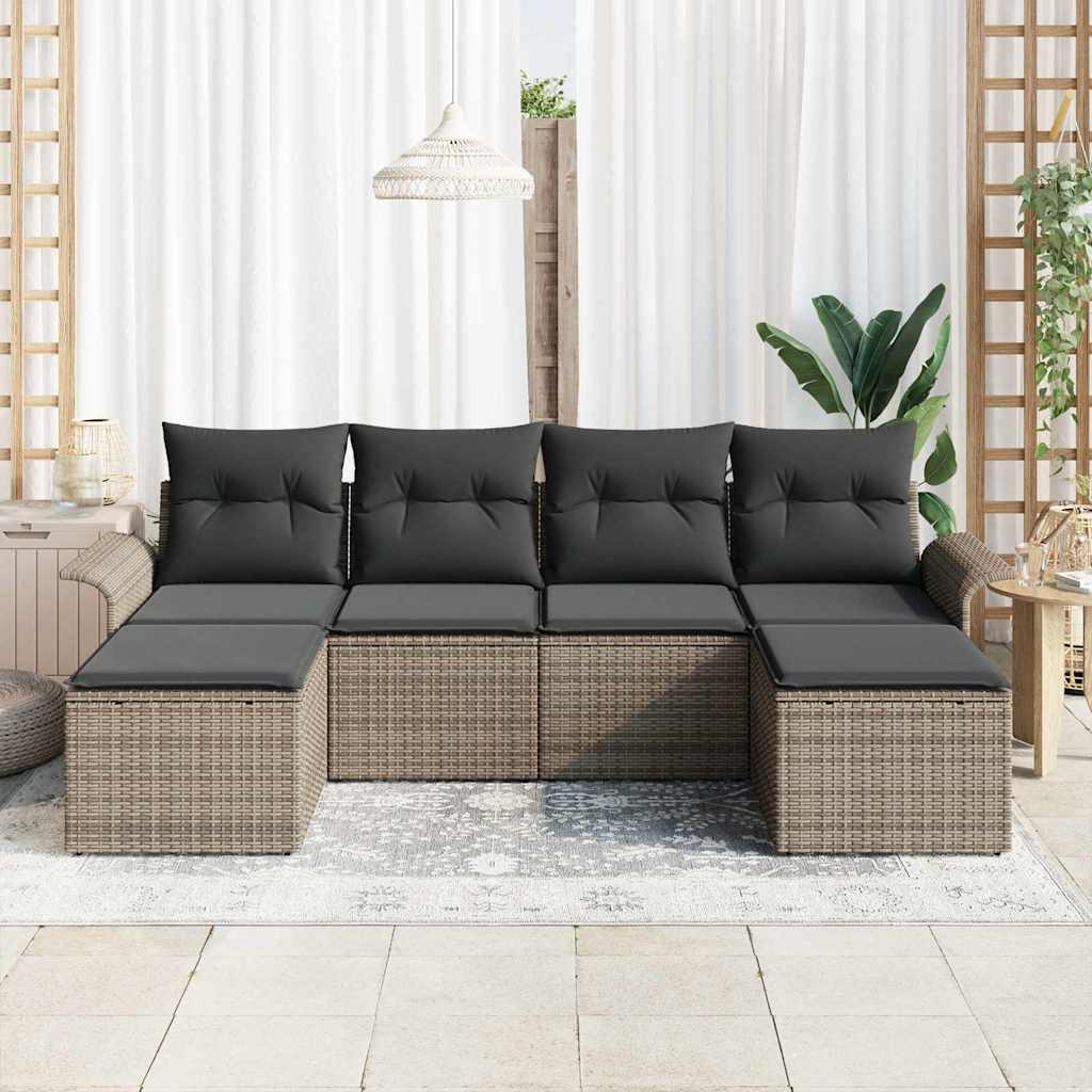 VidaXL Garten-sofa poly-rattan  