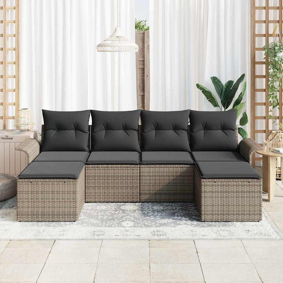 VidaXL Garten-sofa poly-rattan  