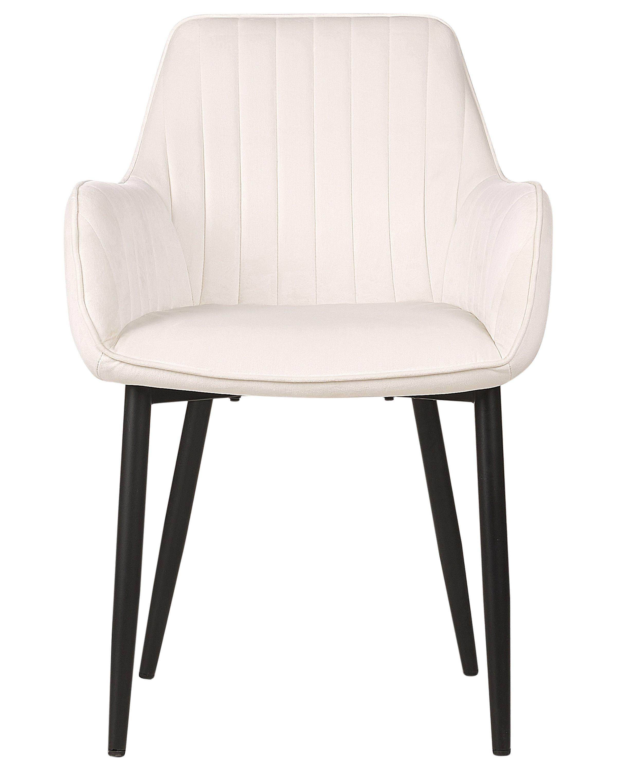 Beliani Set di 2 sedie da pranzo en Velluto Glamour WELLSTON  