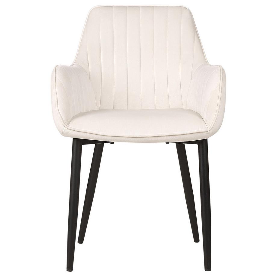 Beliani Set di 2 sedie da pranzo en Velluto Glamour WELLSTON  