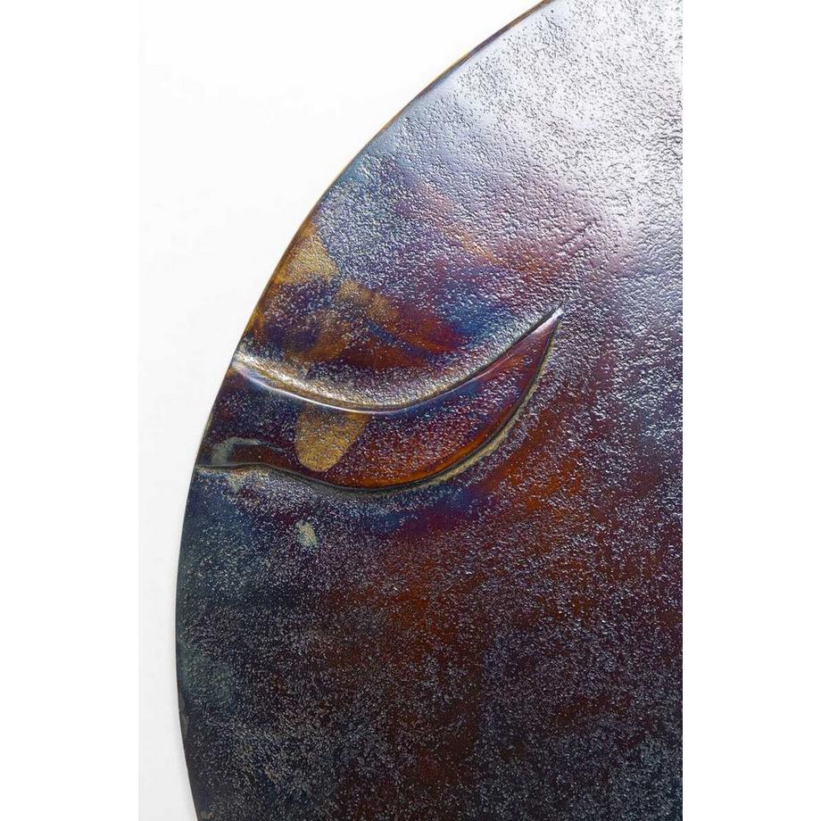 KARE Design  Wandobjekt Kala Antique anthrazit rund 45 