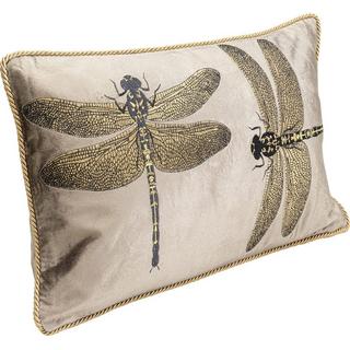 KARE Design Cuscino Glitter Dragonfly marrone 50x30  