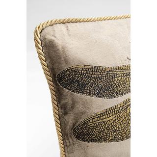 KARE Design Coussin Glitter Libellule marron 50x30  