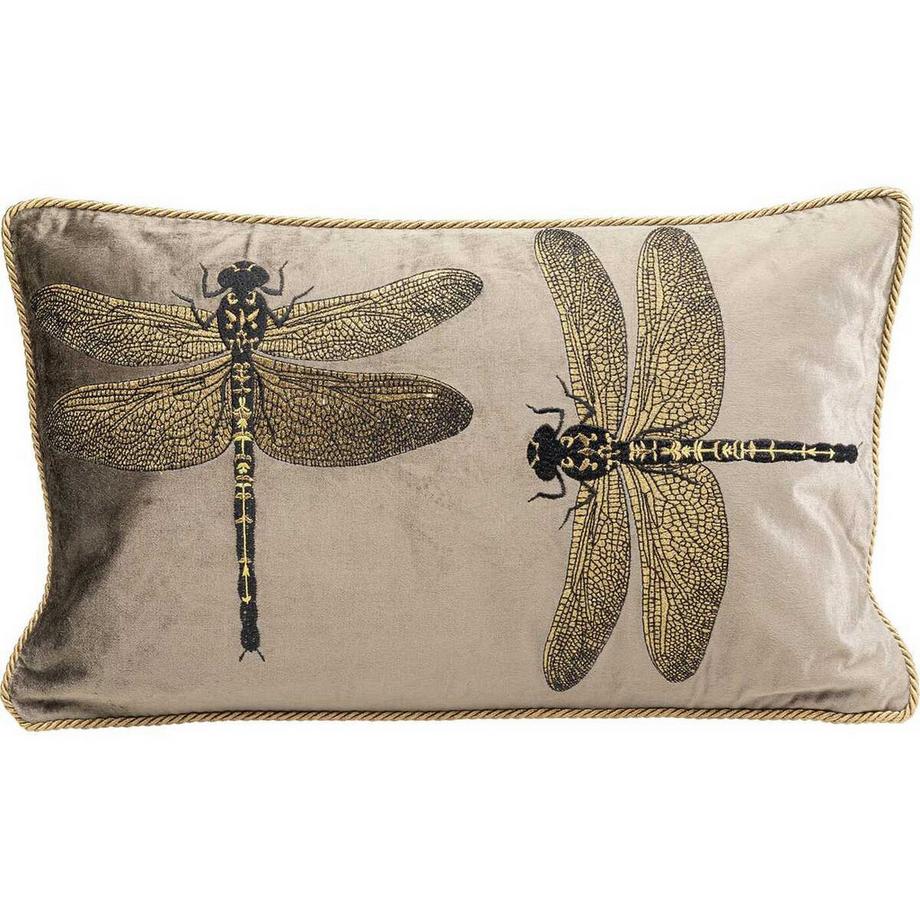 Cuscino Glitter Dragonfly marrone 50x30