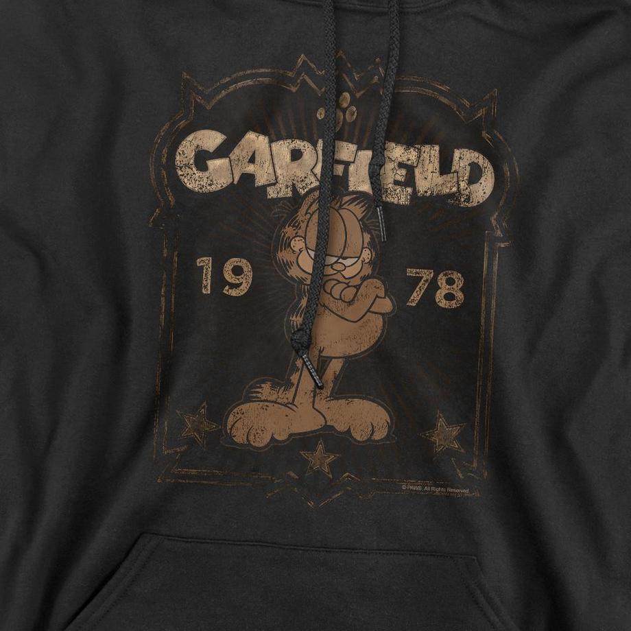Garfield Felpa Con Cappuccio Est 1978  