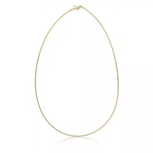 Collier omega en or jaune 750, 1,4mm, 45cm