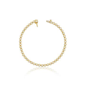 Bracelet Gelbgold 750 Brillanten 1.78ct. 18cm Zargenfassung