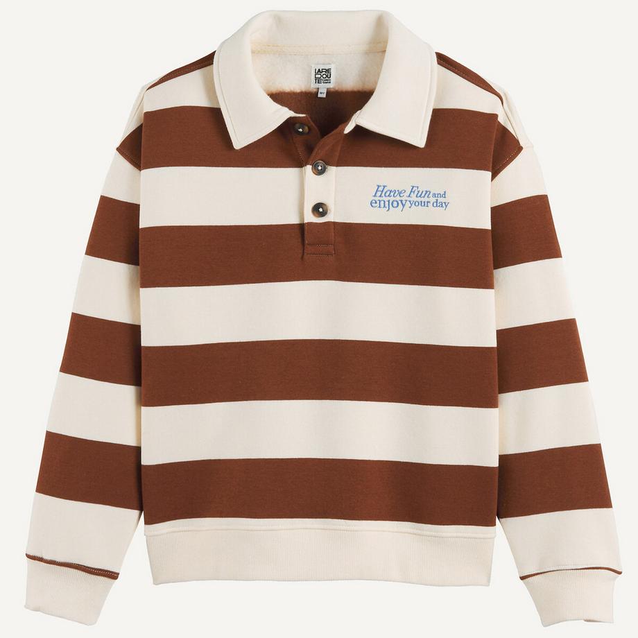 La Redoute Collections  Sweatshirt mit Polokragen 