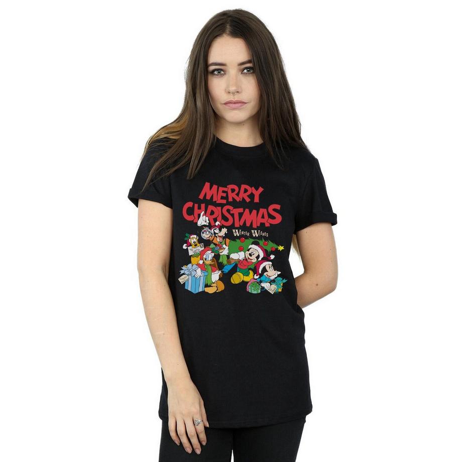 Disney Mickey Mouse And Friends Winter Wishes T-Shirt  