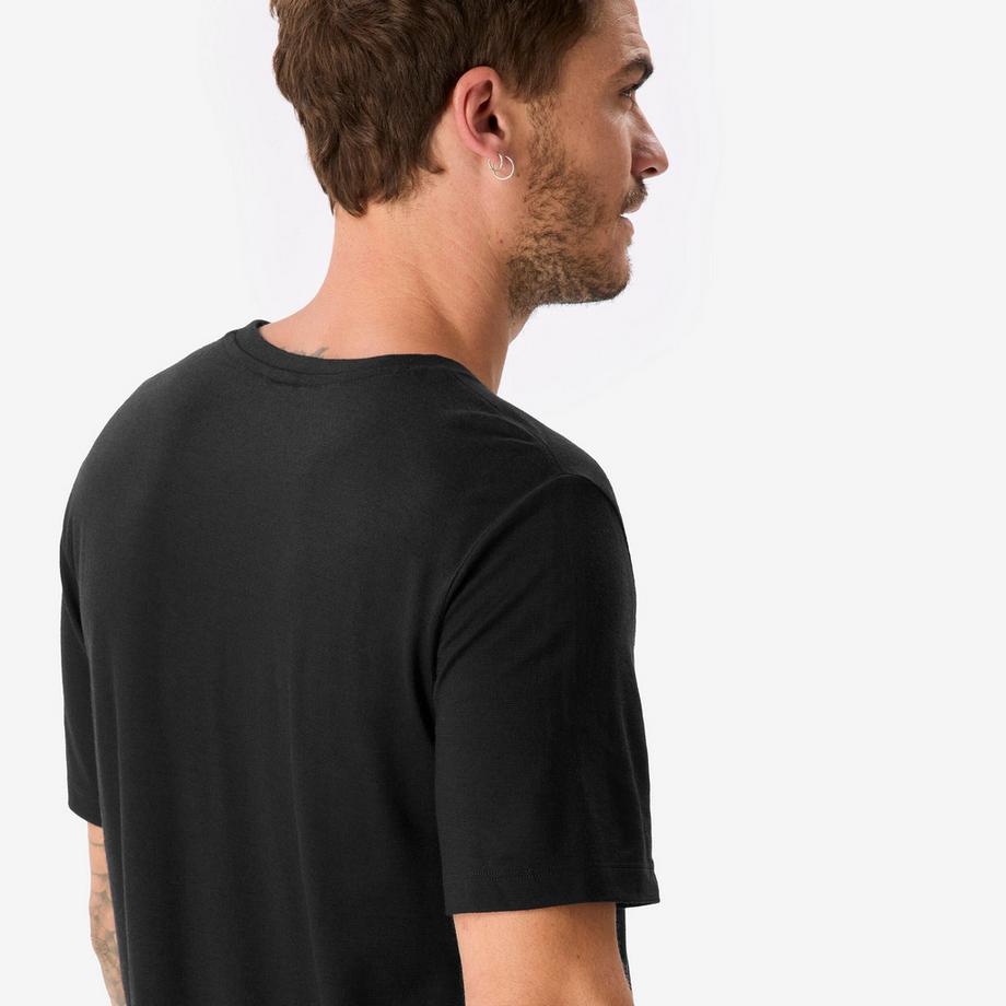 SIMOND  T-shirt manches courtes 100 % laine mérinos homme, Merino 100% noir 
