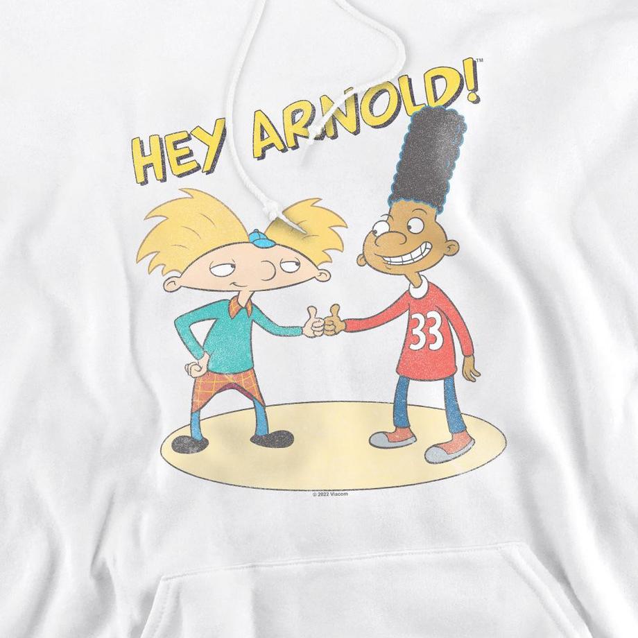Arnold Felpa Con Cappuccio Stampa Grafica Hey !  