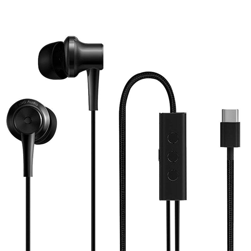 XIAOMI  Xiaomi Mi ANC Type-C In-Ear Earphones Kopfhörer Kabelgebunden im Ohr AnrufeMusik Schwarz 