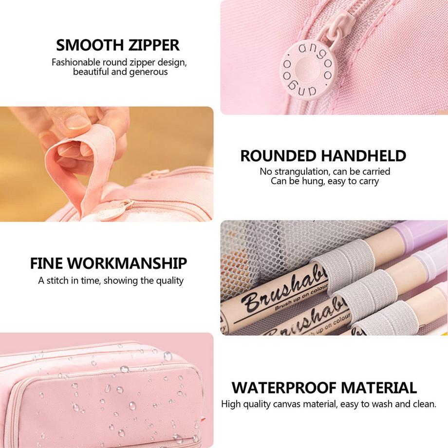 Only-bags.store  Federmäppchen Großes Fassungsvermögen, 4 Fächer, Federmäppchen Teenager, Federmäppchen, Federmäppchen 