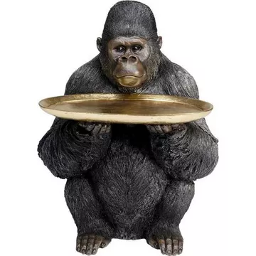 Deko Figur Butler Gorilla Holding Tray 44
