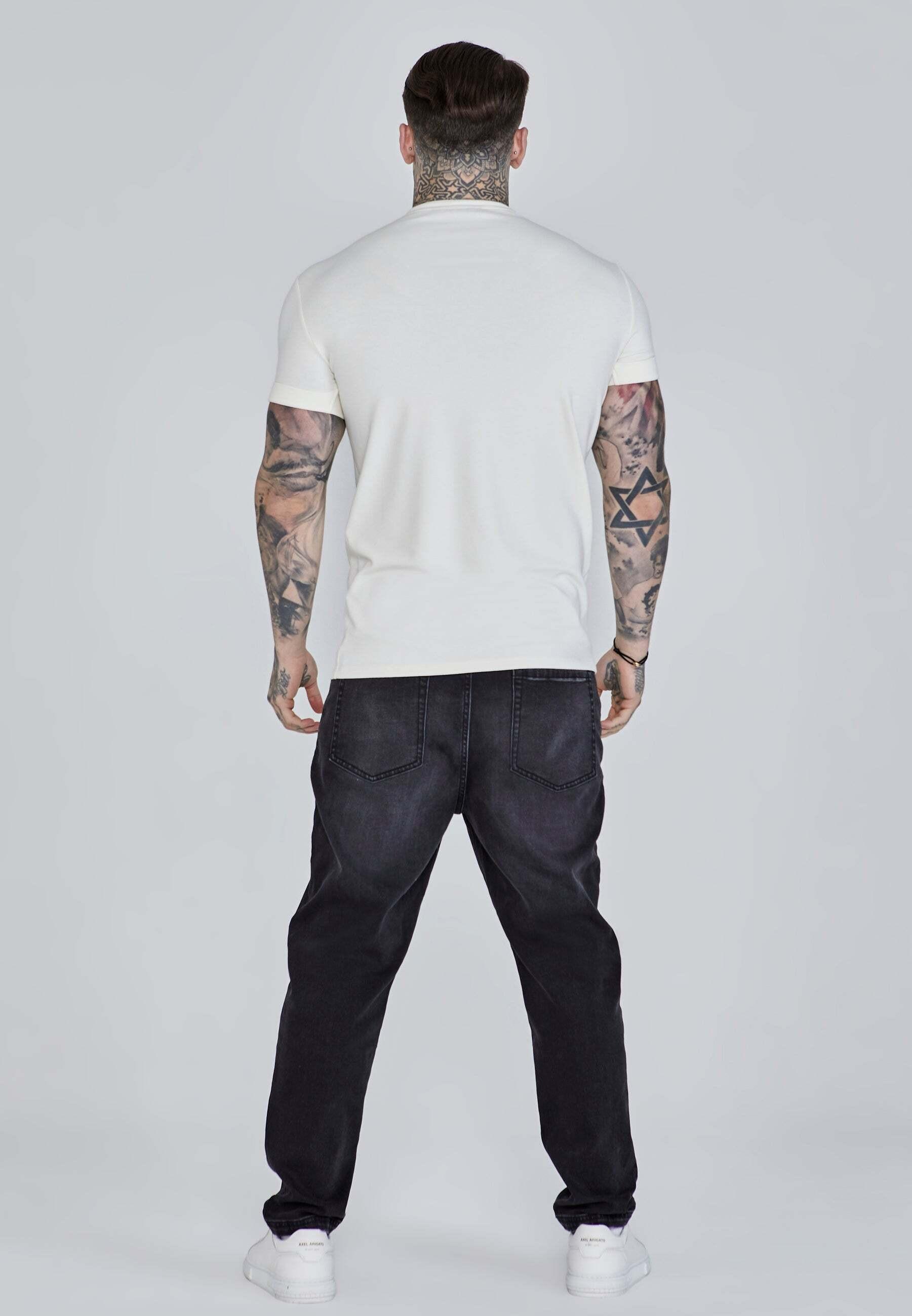 Sik Silk  T-Shirt Roll Sleeve T-Shirt 