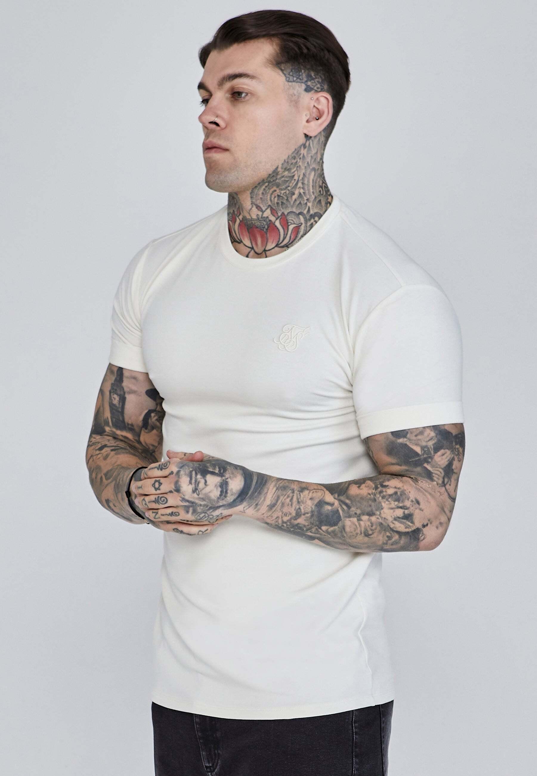 Sik Silk  T-Shirt Roll Sleeve T-Shirt 