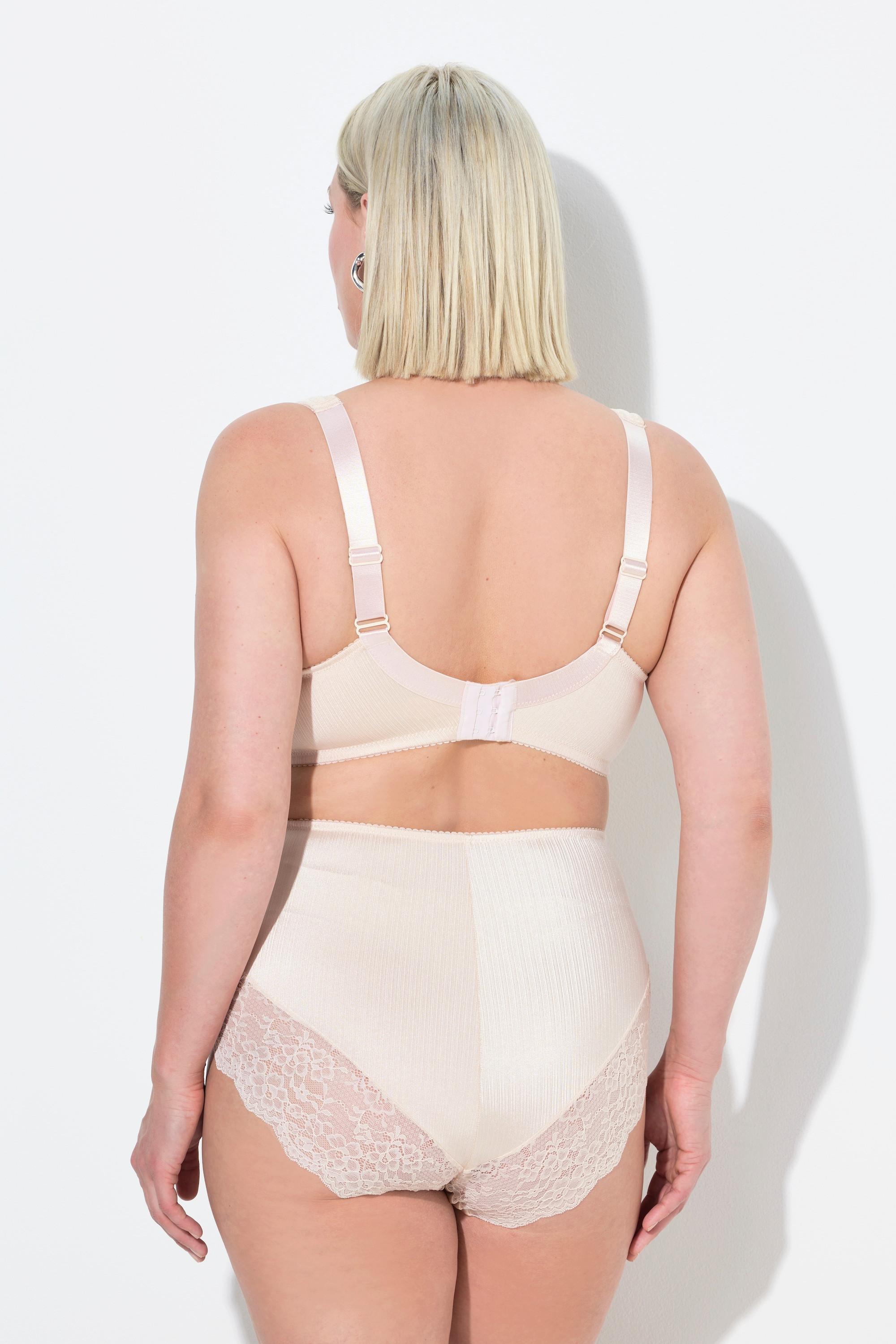 Ulla Popken Minimizer-BH Satin Spitze Ohne Bügel Cup C-F  