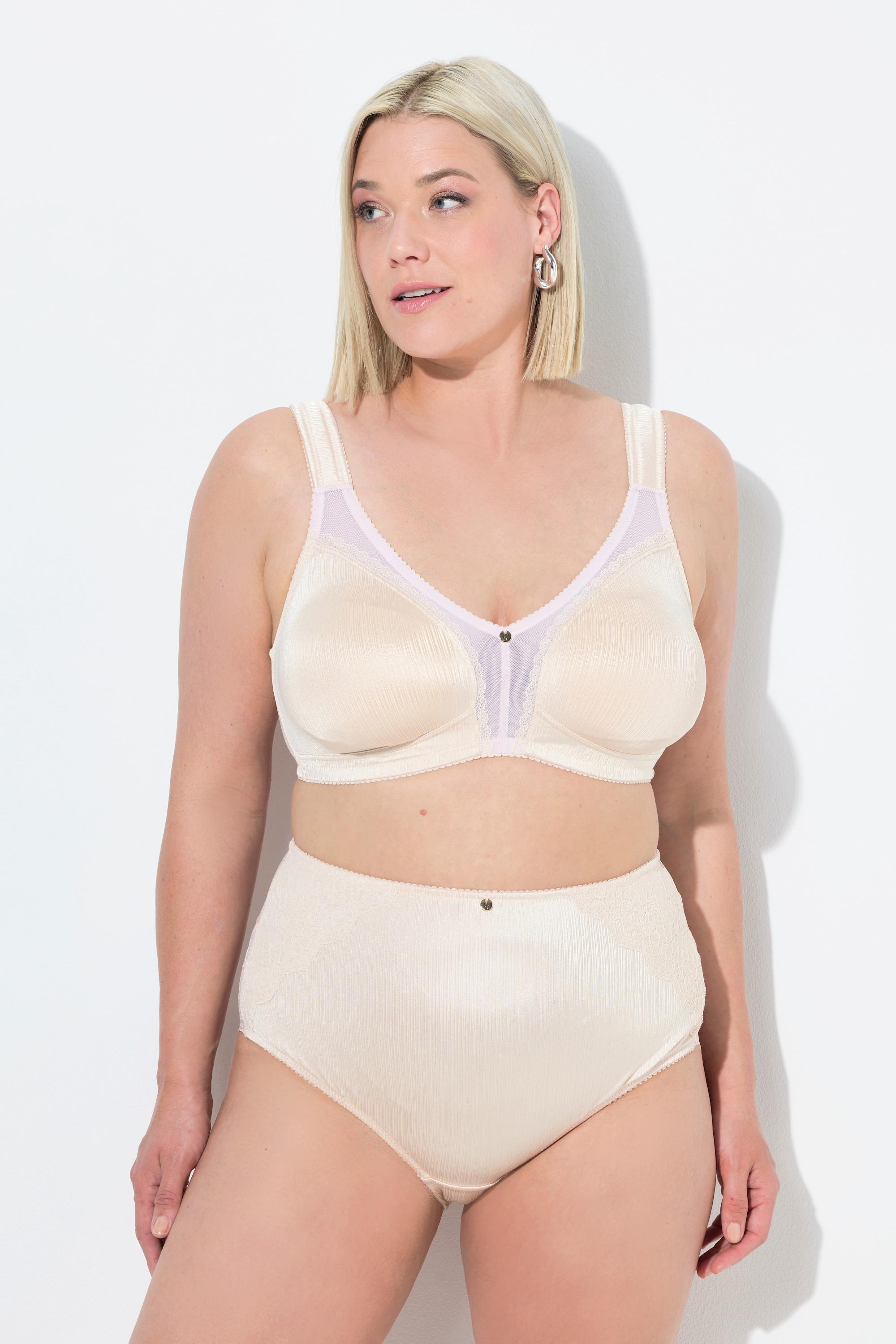 Ulla Popken Minimizer-BH Satin Spitze Ohne Bügel Cup C-F  