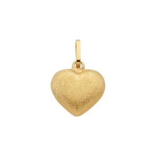 MUAU Schmuck  Anhänger Herz Gelbgold 750, 15x10mm 