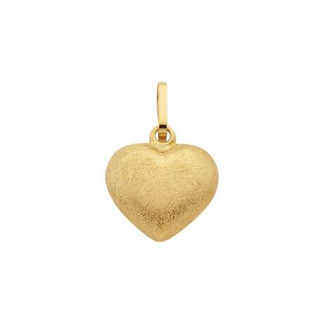 MUAU Schmuck  Anhänger Herz Gelbgold 750, 15x10mm 