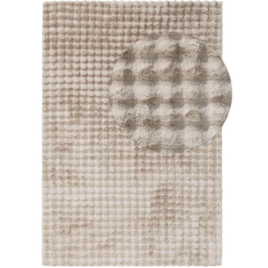 Benuta Tapis Fausse fourrure Dave Beige  