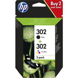   HP 302 2er-Pack Schwarz/Cyan/Magenta/Gelb Original Druckerpatronen 