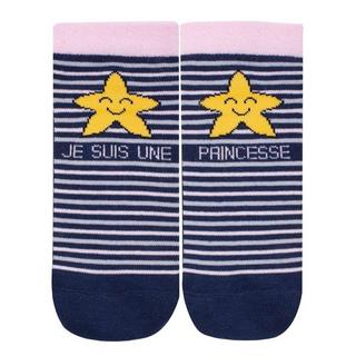 isotoner Calzini alla caviglia a righe per bambini con stampa a stella  