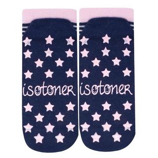 isotoner Calzini alla caviglia a righe per bambini con stampa a stella  
