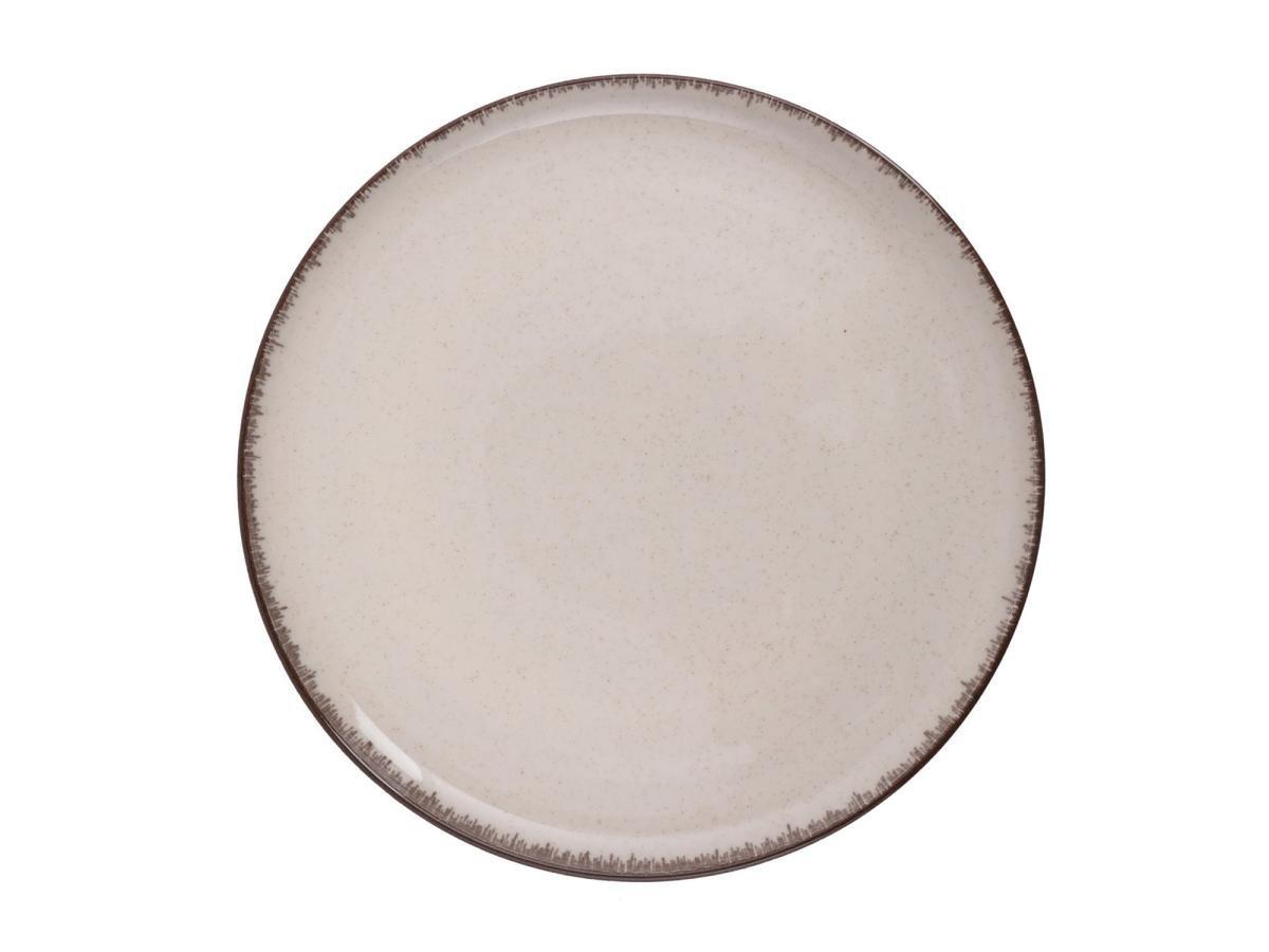 Vente-unique Service vaisselle en porcelaine 18 pièces - Crème - SANCHA  