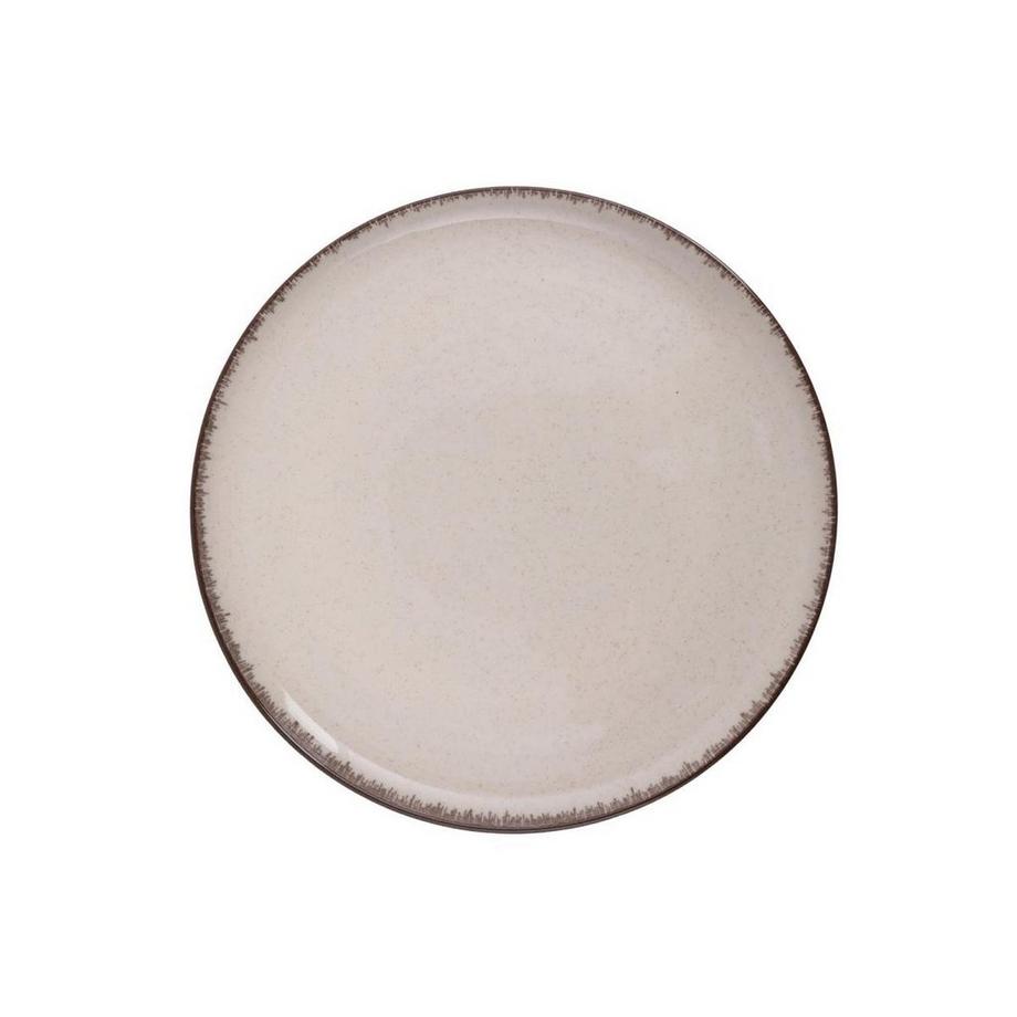 Vente-unique  Geschirr-Set 18-teilig - Porzellan - Cremefarben - SANCHA 