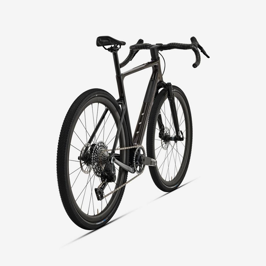 VAN RYSEL  Vélo gravel carbone SRAM Force XPLR 1x13v fourche suspendue, EDR-G CF Marron 