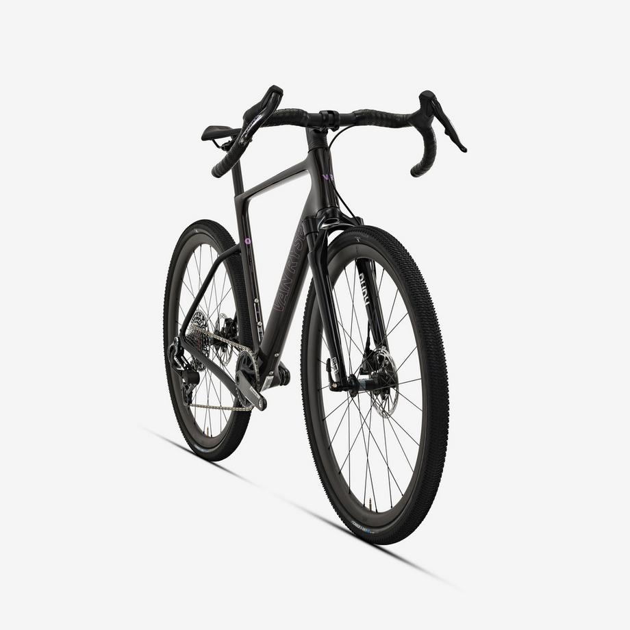 VAN RYSEL  Vélo gravel carbone SRAM Force XPLR 1x13v fourche suspendue, EDR-G CF Marron 