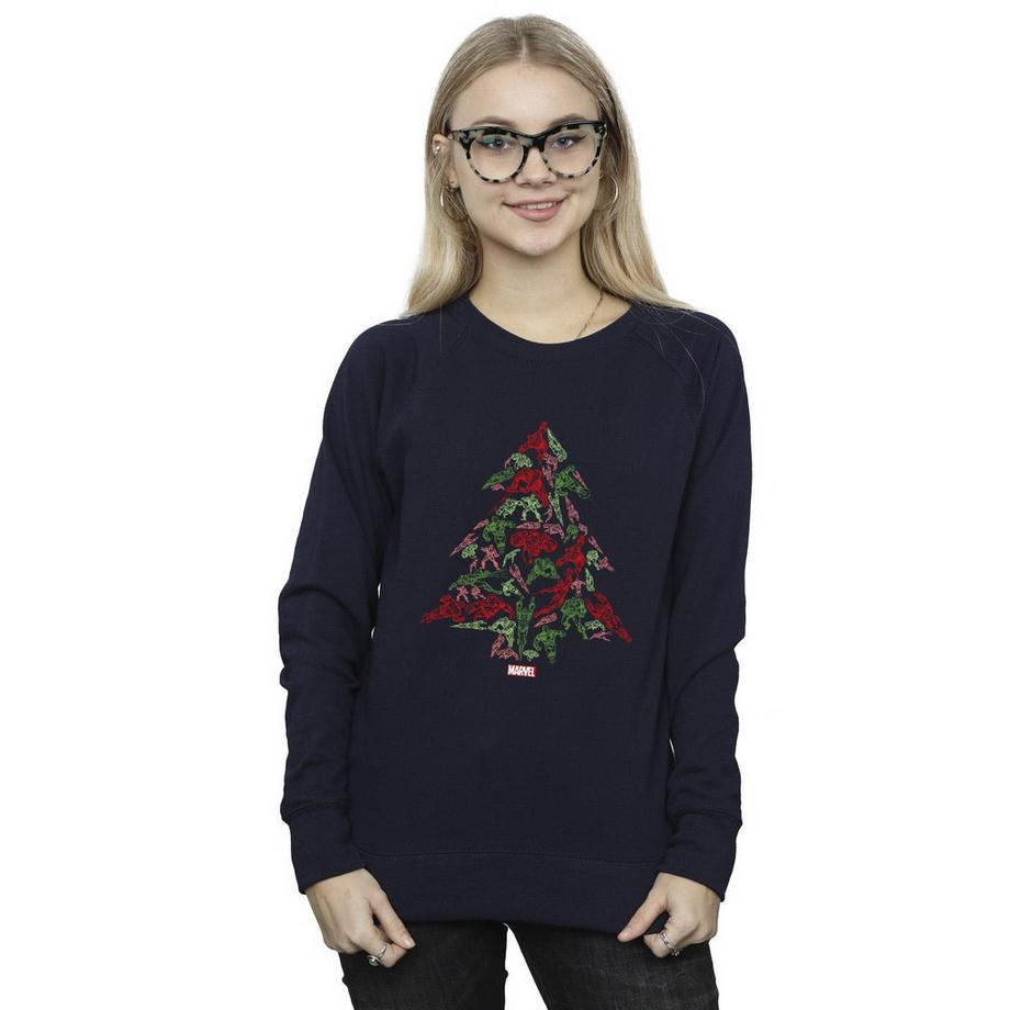 MARVEL Avengers Weihnachtsbaum Sweatshirt  