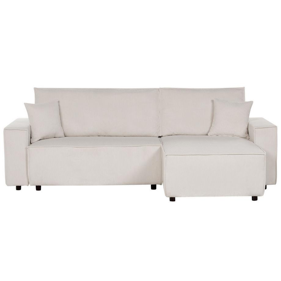 Beliani Divano letto en Velluto a coste Moderno ABACKA  