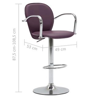 VidaXL Tabouret de bar cuir artificiel  