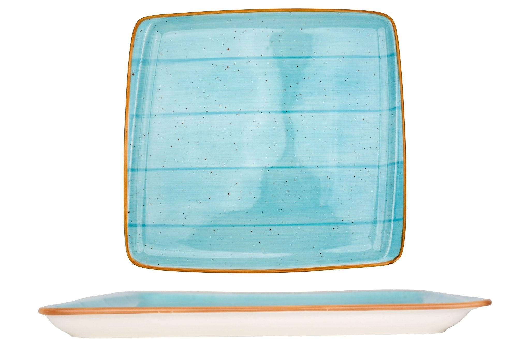 Bonna  Assiette de service - Aqua -  Porcelaine - lot de 2 