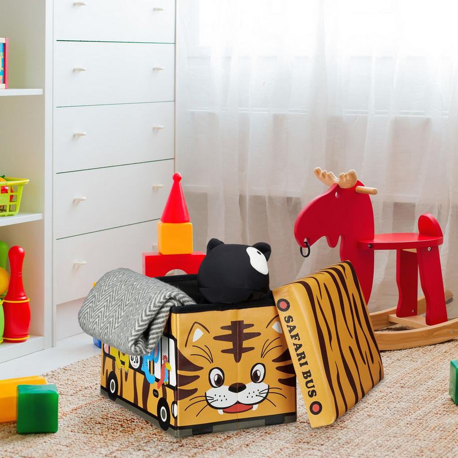 Northio Coffre à jouets pliable avec espace de rangement  