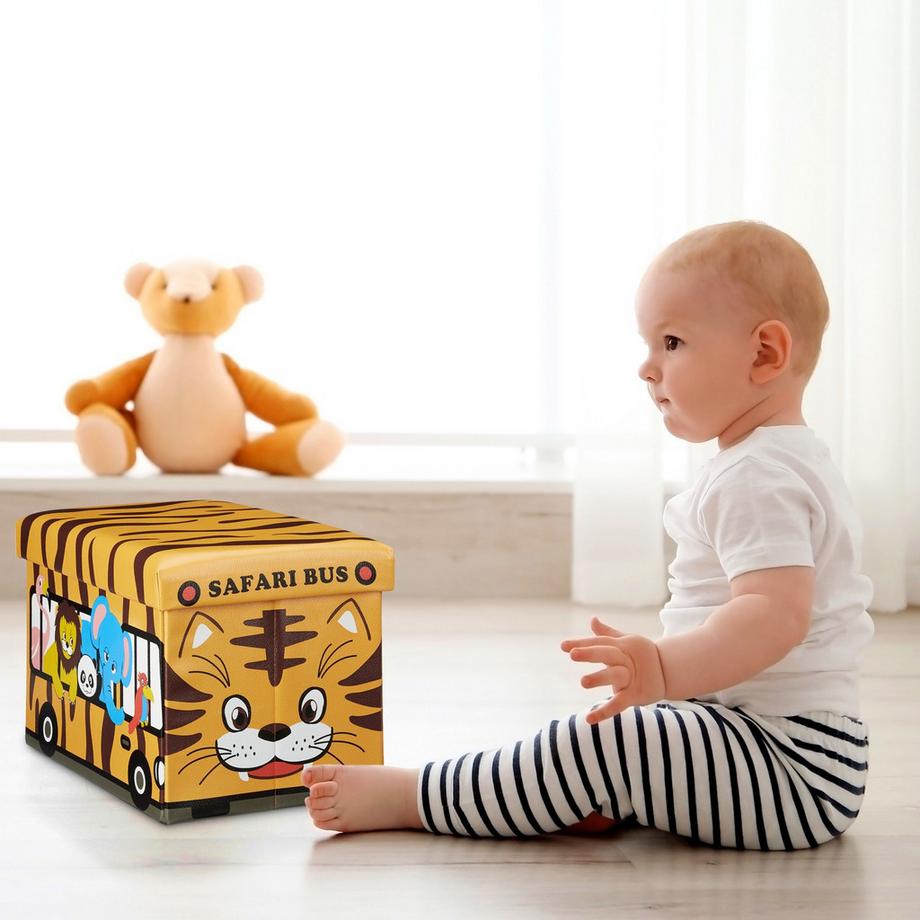 Northio Coffre à jouets pliable avec espace de rangement  