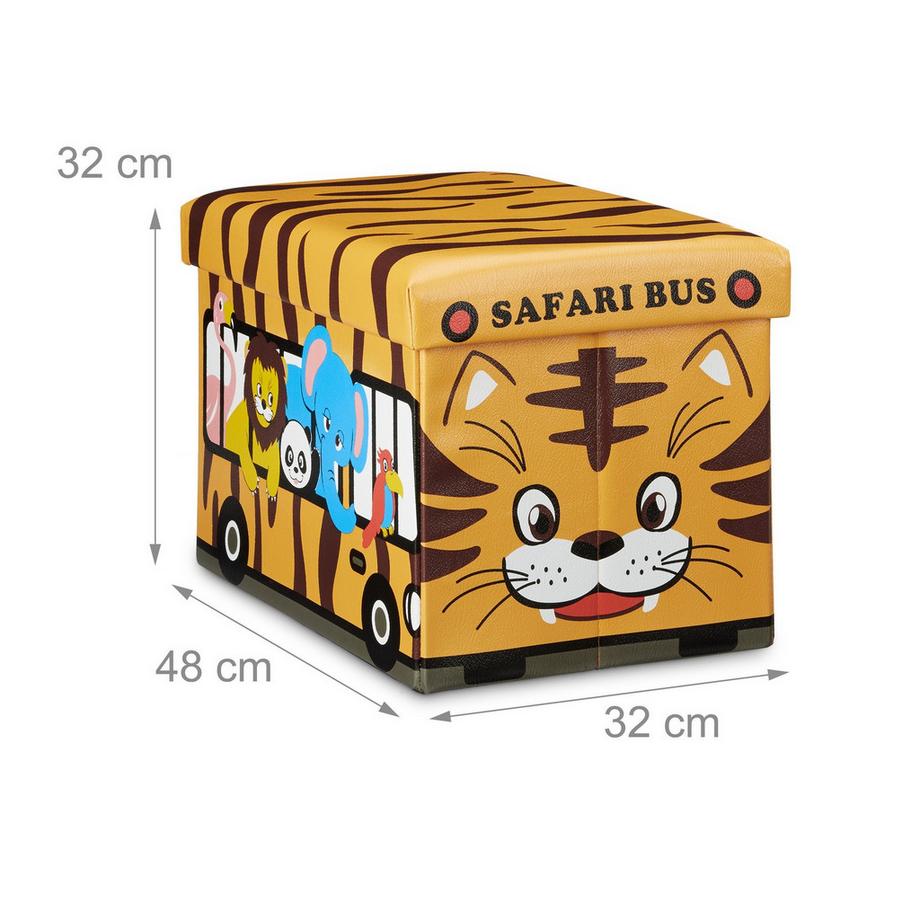 Northio Coffre à jouets pliable avec espace de rangement  