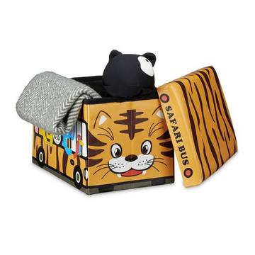 Contenitore per giocattoli pieghevole con spazio di archiviazione