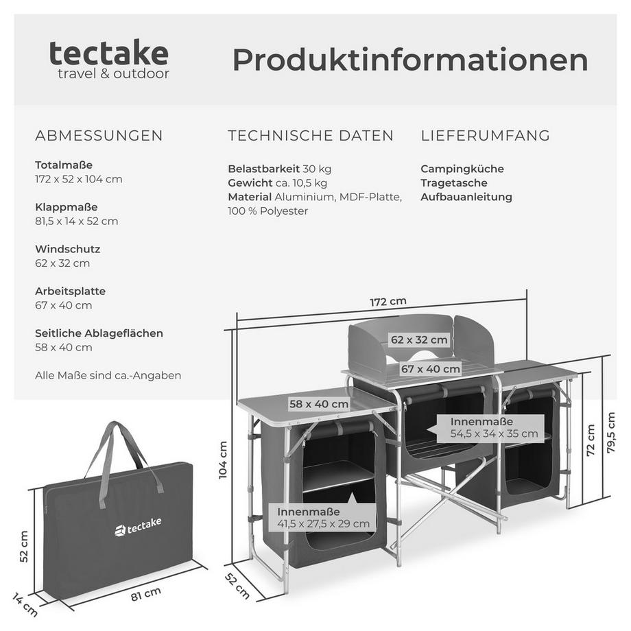 Tectake  Campingküche 