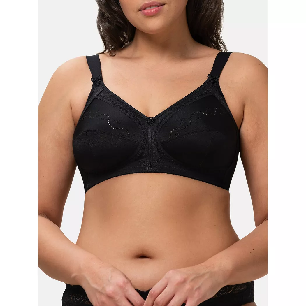 Triumph Doreen Cotton Non Wired Bra Blk